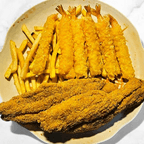 Best 2pc Fish & 6 Shrimp & French Fried 鱼柳x2跟薯条 in Richmond, TX